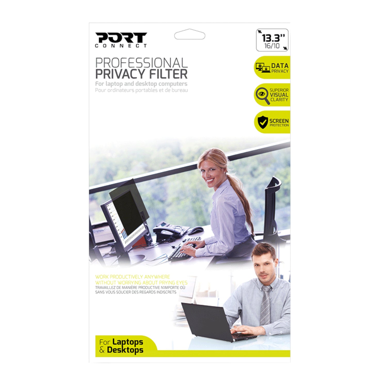 Port Designs 13.3" Touch Screen Privacy Filter