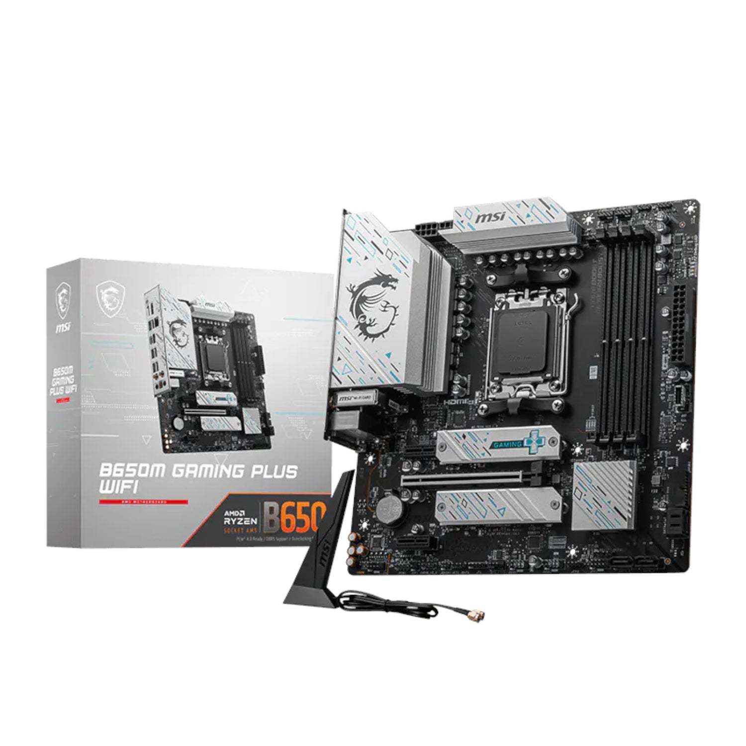 MSI B650M Gaming Plus WiFi AM5 M-ATX Gaming Motherboard