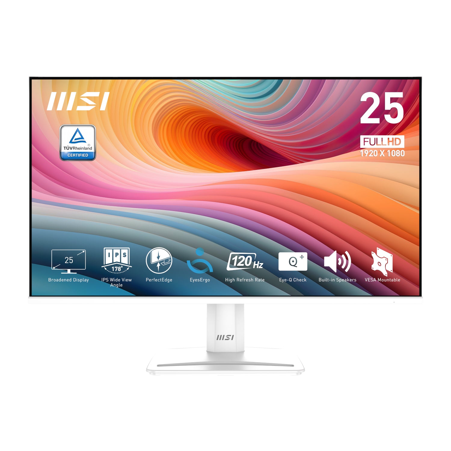 MSI PerfectEdge PRO MP251W E2 24.5 FHD IPS Office Monitor – White
