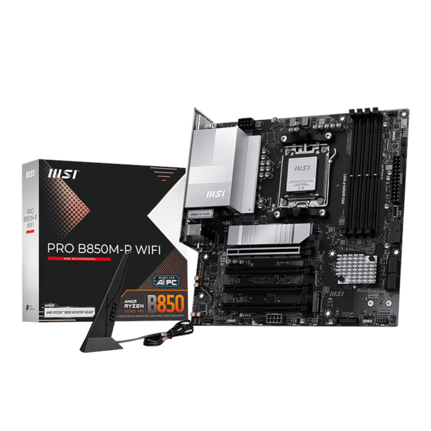 MSI PRO B850M-P WIFI AM5 mATX Motherboard