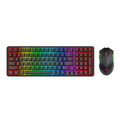 Redragon S162 RGB 3-Mode Wireless Mechanical Gaming Keyboard and Mouse Combo - Black