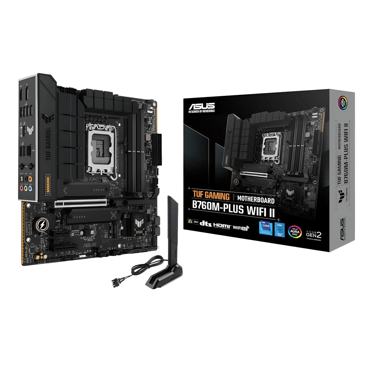 Asus TUF Gaming B860M-Plus Wi-Fi M-ATX Motherboard – Intel LGA1851, DDR5, PCIe 5.0. Wi-Fi 7